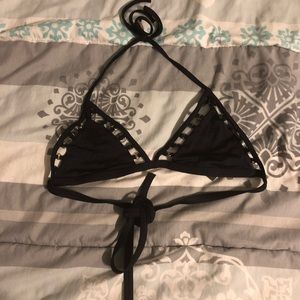 Cut out triangle bikini top